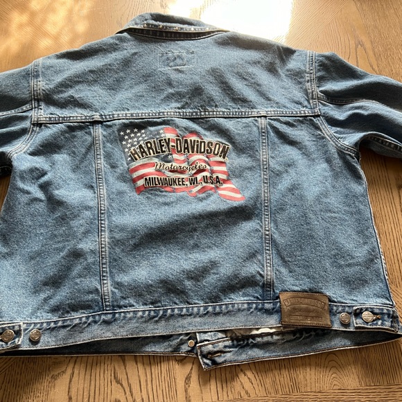 Harley Davidson denim jacket 1W - Picture 9 of 10